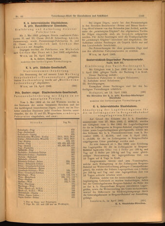 Verordnungs-Blatt für Eisenbahnen und Schiffahrt: Veröffentlichungen in Tarif- und Transport-Angelegenheiten 19020419 Seite: 13