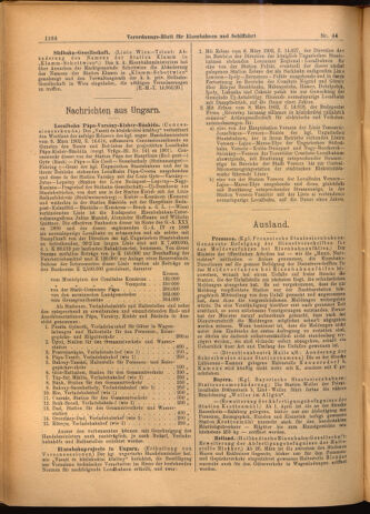 Verordnungs-Blatt für Eisenbahnen und Schiffahrt: Veröffentlichungen in Tarif- und Transport-Angelegenheiten 19020419 Seite: 8