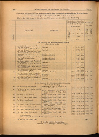 Verordnungs-Blatt für Eisenbahnen und Schiffahrt: Veröffentlichungen in Tarif- und Transport-Angelegenheiten 19020424 Seite: 16