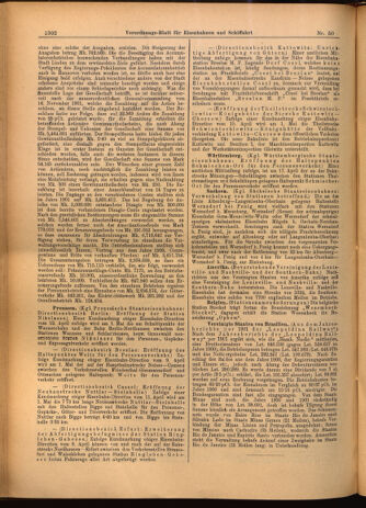 Verordnungs-Blatt für Eisenbahnen und Schiffahrt: Veröffentlichungen in Tarif- und Transport-Angelegenheiten 19020503 Seite: 6