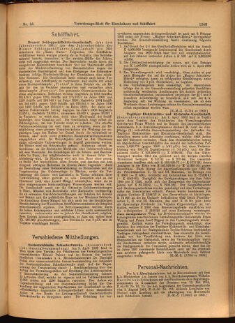 Verordnungs-Blatt für Eisenbahnen und Schiffahrt: Veröffentlichungen in Tarif- und Transport-Angelegenheiten 19020503 Seite: 7