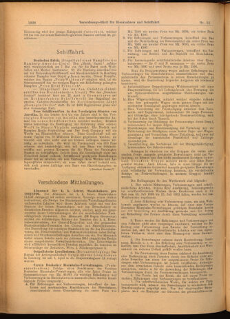 Verordnungs-Blatt für Eisenbahnen und Schiffahrt: Veröffentlichungen in Tarif- und Transport-Angelegenheiten 19020506 Seite: 16