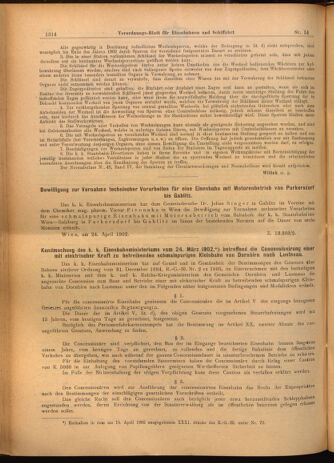 Verordnungs-Blatt für Eisenbahnen und Schiffahrt: Veröffentlichungen in Tarif- und Transport-Angelegenheiten 19020506 Seite: 2