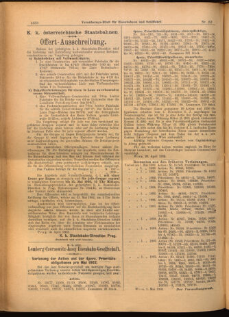 Verordnungs-Blatt für Eisenbahnen und Schiffahrt: Veröffentlichungen in Tarif- und Transport-Angelegenheiten 19020508 Seite: 10