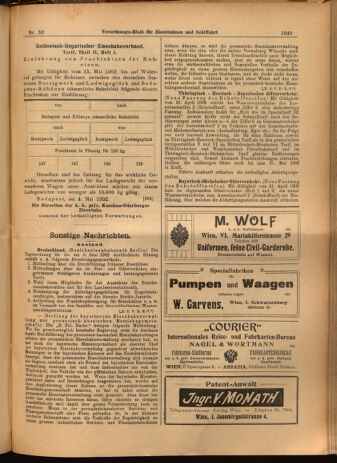 Verordnungs-Blatt für Eisenbahnen und Schiffahrt: Veröffentlichungen in Tarif- und Transport-Angelegenheiten 19020508 Seite: 9