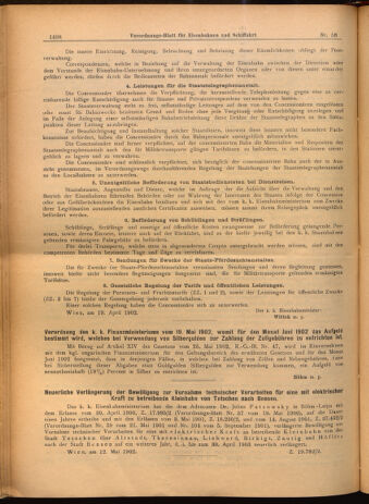 Verordnungs-Blatt für Eisenbahnen und Schiffahrt: Veröffentlichungen in Tarif- und Transport-Angelegenheiten 19020524 Seite: 10