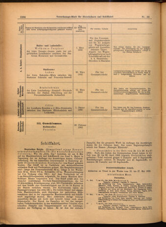 Verordnungs-Blatt für Eisenbahnen und Schiffahrt: Veröffentlichungen in Tarif- und Transport-Angelegenheiten 19020524 Seite: 16