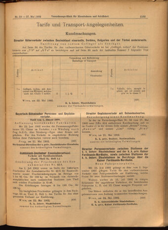 Verordnungs-Blatt für Eisenbahnen und Schiffahrt: Veröffentlichungen in Tarif- und Transport-Angelegenheiten 19020527 Seite: 17