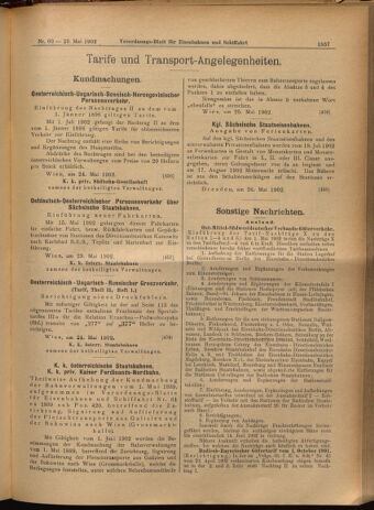 Verordnungs-Blatt für Eisenbahnen und Schiffahrt: Veröffentlichungen in Tarif- und Transport-Angelegenheiten 19020529 Seite: 17