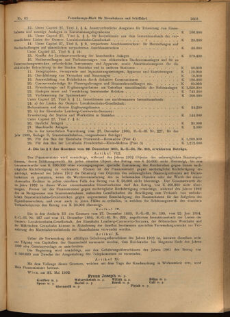 Verordnungs-Blatt für Eisenbahnen und Schiffahrt: Veröffentlichungen in Tarif- und Transport-Angelegenheiten 19020605 Seite: 3