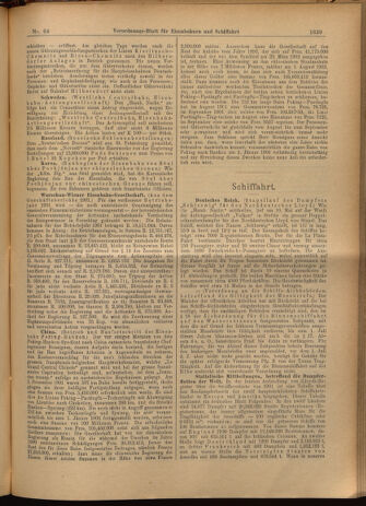 Verordnungs-Blatt für Eisenbahnen und Schiffahrt: Veröffentlichungen in Tarif- und Transport-Angelegenheiten 19020607 Seite: 11