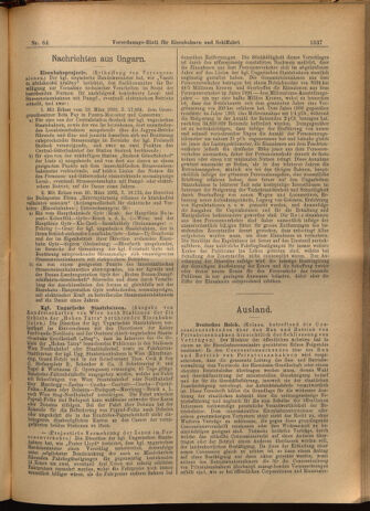 Verordnungs-Blatt für Eisenbahnen und Schiffahrt: Veröffentlichungen in Tarif- und Transport-Angelegenheiten 19020607 Seite: 9