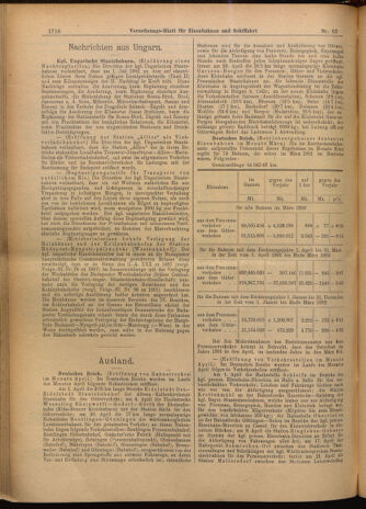 Verordnungs-Blatt für Eisenbahnen und Schiffahrt: Veröffentlichungen in Tarif- und Transport-Angelegenheiten 19020614 Seite: 12