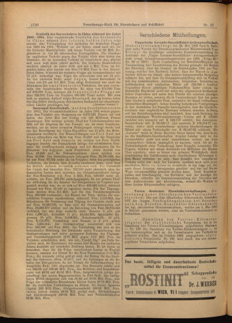 Verordnungs-Blatt für Eisenbahnen und Schiffahrt: Veröffentlichungen in Tarif- und Transport-Angelegenheiten 19020614 Seite: 16