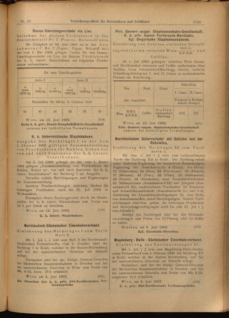 Verordnungs-Blatt für Eisenbahnen und Schiffahrt: Veröffentlichungen in Tarif- und Transport-Angelegenheiten 19020614 Seite: 19