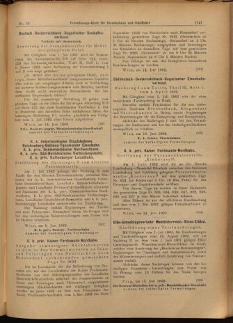 Verordnungs-Blatt für Eisenbahnen und Schiffahrt: Veröffentlichungen in Tarif- und Transport-Angelegenheiten 19020617 Seite: 15