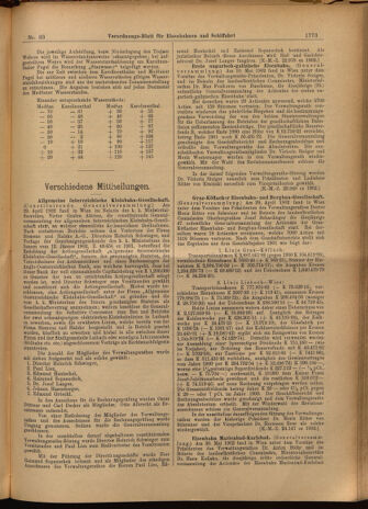 Verordnungs-Blatt für Eisenbahnen und Schiffahrt: Veröffentlichungen in Tarif- und Transport-Angelegenheiten 19020619 Seite: 17