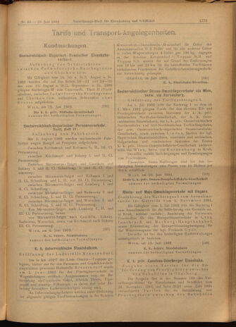 Verordnungs-Blatt für Eisenbahnen und Schiffahrt: Veröffentlichungen in Tarif- und Transport-Angelegenheiten 19020619 Seite: 19