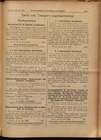 Verordnungs-Blatt für Eisenbahnen und Schiffahrt: Veröffentlichungen in Tarif- und Transport-Angelegenheiten 19020624 Seite: 17