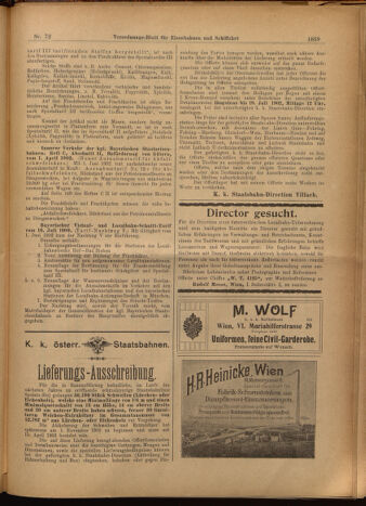 Verordnungs-Blatt für Eisenbahnen und Schiffahrt: Veröffentlichungen in Tarif- und Transport-Angelegenheiten 19020626 Seite: 15