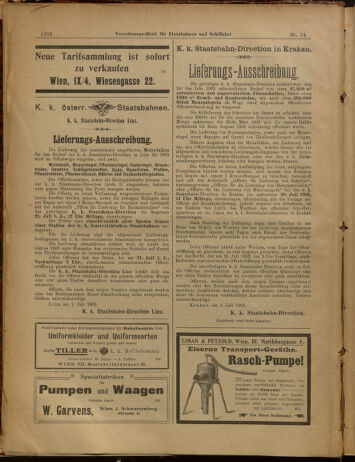 Verordnungs-Blatt für Eisenbahnen und Schiffahrt: Veröffentlichungen in Tarif- und Transport-Angelegenheiten 19020701 Seite: 12