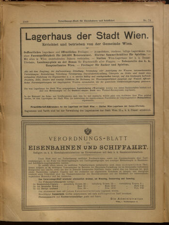 Verordnungs-Blatt für Eisenbahnen und Schiffahrt: Veröffentlichungen in Tarif- und Transport-Angelegenheiten 19020701 Seite: 16