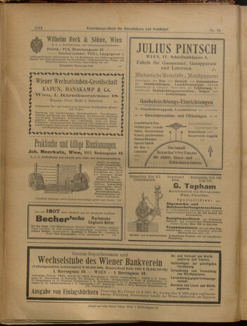 Verordnungs-Blatt für Eisenbahnen und Schiffahrt: Veröffentlichungen in Tarif- und Transport-Angelegenheiten 19020705 Seite: 20