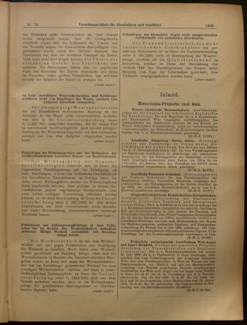 Verordnungs-Blatt für Eisenbahnen und Schiffahrt: Veröffentlichungen in Tarif- und Transport-Angelegenheiten 19020705 Seite: 7