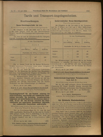 Verordnungs-Blatt für Eisenbahnen und Schiffahrt: Veröffentlichungen in Tarif- und Transport-Angelegenheiten 19020710 Seite: 7