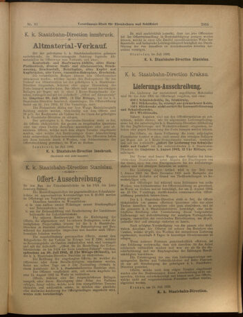 Verordnungs-Blatt für Eisenbahnen und Schiffahrt: Veröffentlichungen in Tarif- und Transport-Angelegenheiten 19020717 Seite: 15