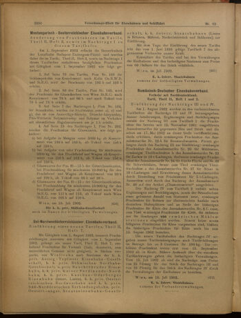 Verordnungs-Blatt für Eisenbahnen und Schiffahrt: Veröffentlichungen in Tarif- und Transport-Angelegenheiten 19020722 Seite: 12