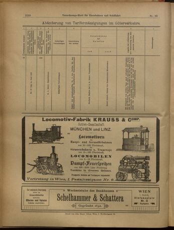 Verordnungs-Blatt für Eisenbahnen und Schiffahrt: Veröffentlichungen in Tarif- und Transport-Angelegenheiten 19020722 Seite: 24