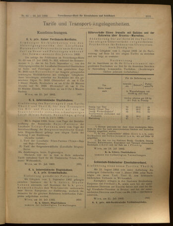 Verordnungs-Blatt für Eisenbahnen und Schiffahrt: Veröffentlichungen in Tarif- und Transport-Angelegenheiten 19020724 Seite: 13