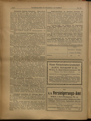 Verordnungs-Blatt für Eisenbahnen und Schiffahrt: Veröffentlichungen in Tarif- und Transport-Angelegenheiten 19020726 Seite: 12