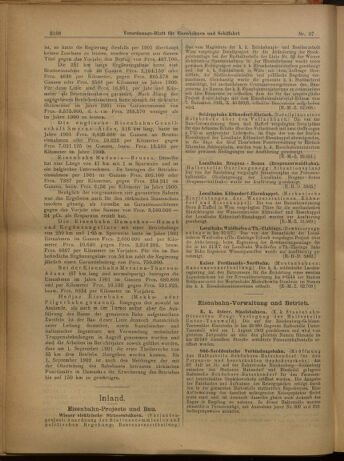 Verordnungs-Blatt für Eisenbahnen und Schiffahrt: Veröffentlichungen in Tarif- und Transport-Angelegenheiten 19020731 Seite: 2