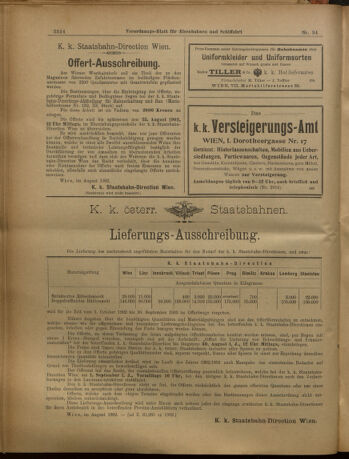 Verordnungs-Blatt für Eisenbahnen und Schiffahrt: Veröffentlichungen in Tarif- und Transport-Angelegenheiten 19020819 Seite: 10