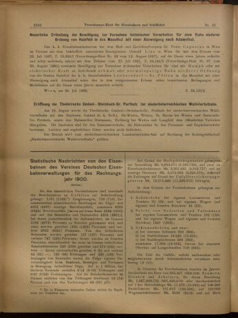 Verordnungs-Blatt für Eisenbahnen und Schiffahrt: Veröffentlichungen in Tarif- und Transport-Angelegenheiten 19020821 Seite: 2