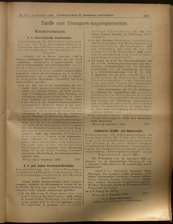 Verordnungs-Blatt für Eisenbahnen und Schiffahrt: Veröffentlichungen in Tarif- und Transport-Angelegenheiten 19020904 Seite: 9