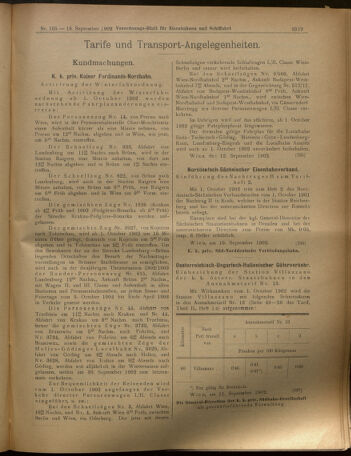 Verordnungs-Blatt für Eisenbahnen und Schiffahrt: Veröffentlichungen in Tarif- und Transport-Angelegenheiten 19020916 Seite: 11