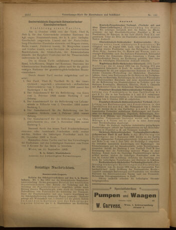 Verordnungs-Blatt für Eisenbahnen und Schiffahrt: Veröffentlichungen in Tarif- und Transport-Angelegenheiten 19020916 Seite: 14