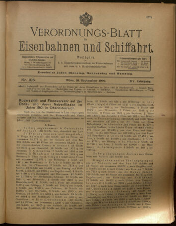 Verordnungs-Blatt für Eisenbahnen und Schiffahrt: Veröffentlichungen in Tarif- und Transport-Angelegenheiten 19020918 Seite: 1