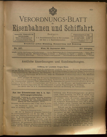 Verordnungs-Blatt für Eisenbahnen und Schiffahrt: Veröffentlichungen in Tarif- und Transport-Angelegenheiten 19020920 Seite: 1