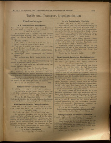 Verordnungs-Blatt für Eisenbahnen und Schiffahrt: Veröffentlichungen in Tarif- und Transport-Angelegenheiten 19020923 Seite: 9