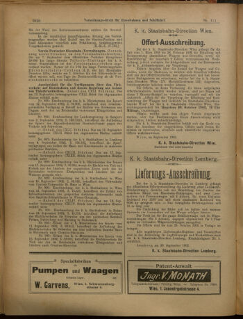 Verordnungs-Blatt für Eisenbahnen und Schiffahrt: Veröffentlichungen in Tarif- und Transport-Angelegenheiten 19020930 Seite: 8