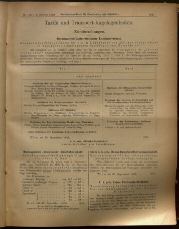 Verordnungs-Blatt für Eisenbahnen und Schiffahrt: Veröffentlichungen in Tarif- und Transport-Angelegenheiten 19021002 Seite: 9