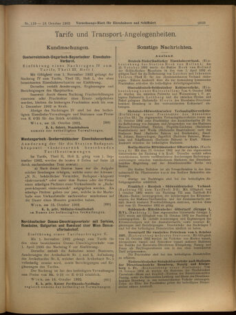 Verordnungs-Blatt für Eisenbahnen und Schiffahrt: Veröffentlichungen in Tarif- und Transport-Angelegenheiten 19021018 Seite: 21