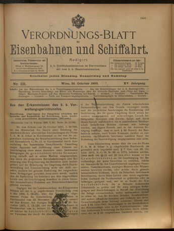 Verordnungs-Blatt für Eisenbahnen und Schiffahrt: Veröffentlichungen in Tarif- und Transport-Angelegenheiten