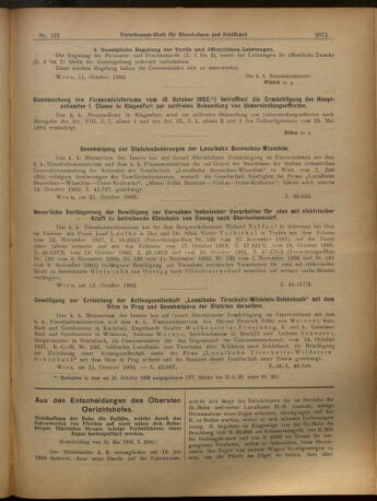 Verordnungs-Blatt für Eisenbahnen und Schiffahrt: Veröffentlichungen in Tarif- und Transport-Angelegenheiten 19021025 Seite: 11