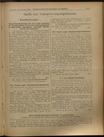 Verordnungs-Blatt für Eisenbahnen und Schiffahrt: Veröffentlichungen in Tarif- und Transport-Angelegenheiten 19021025 Seite: 19