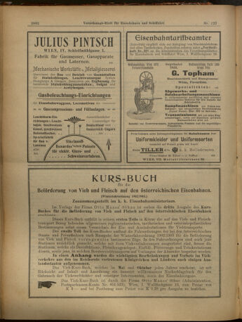 Verordnungs-Blatt für Eisenbahnen und Schiffahrt: Veröffentlichungen in Tarif- und Transport-Angelegenheiten 19021025 Seite: 22